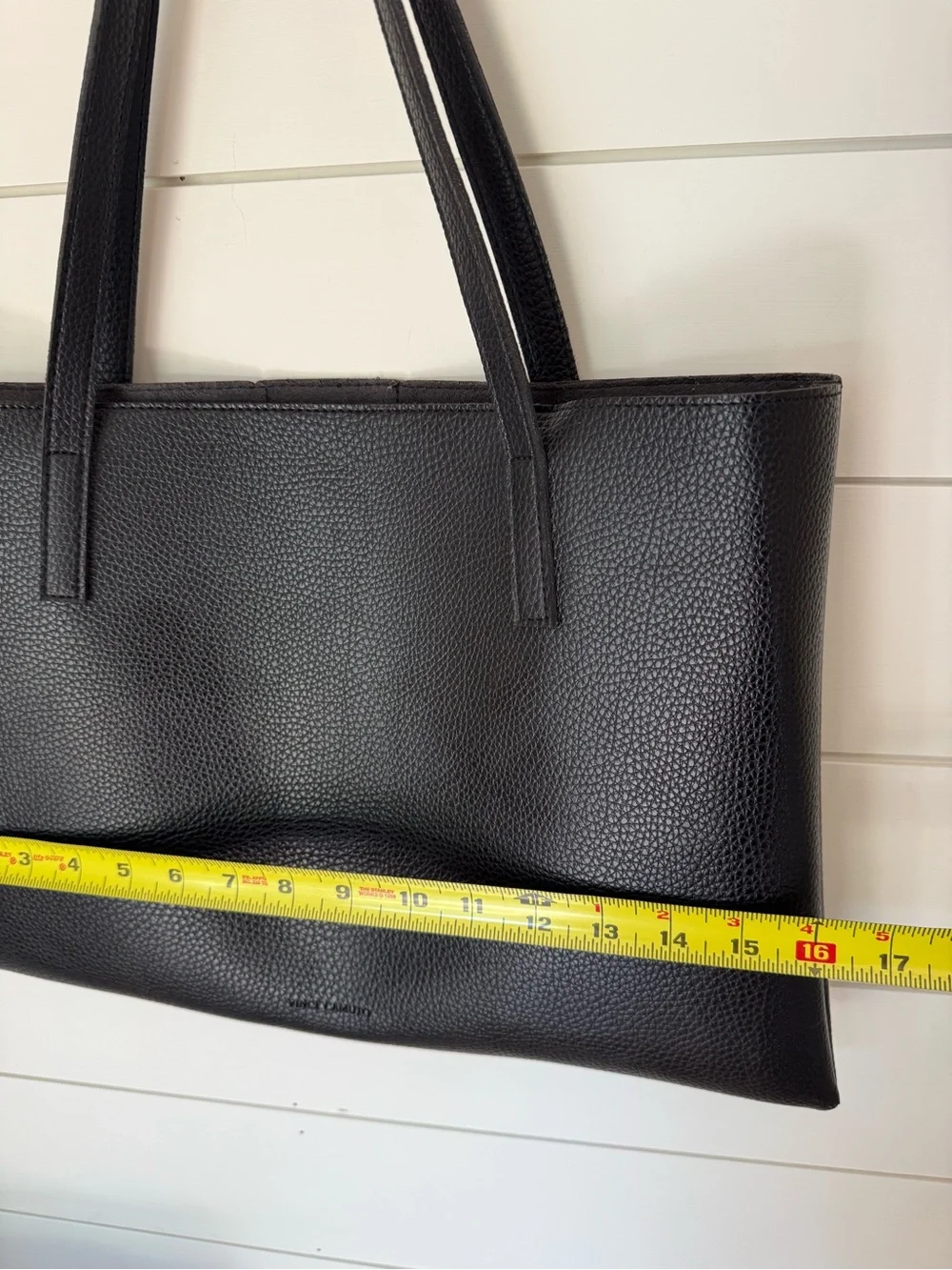 Vince Camuto Luck Tote Large Black Gray Laptop Tablet Organizer